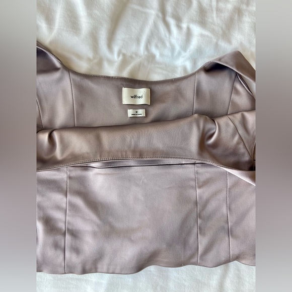 Aritzia Wilfred Shine Bustier - Dove Mauve - Picture 7 of 9